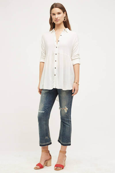 F4591 Polyester Long Sleeve Beach Top